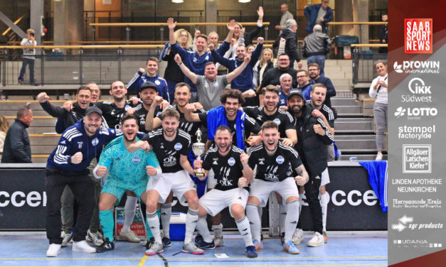 FCS-Fans verlassen die Halle – müssen aber zurückkommen! Alff-Team entthront Hallenfüchse Auersmacher –  Hellas Bildstock hält die Hoffnungen der Volksbankenmasters-Final Teilnahme aufrecht 